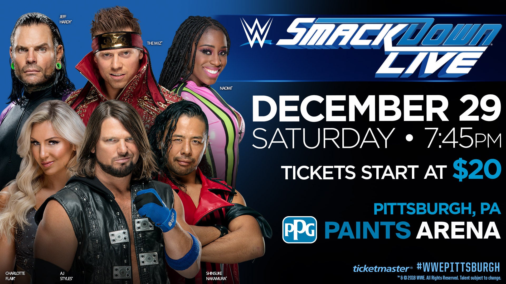 WWE Smackdown Live! PPG Paints Arena